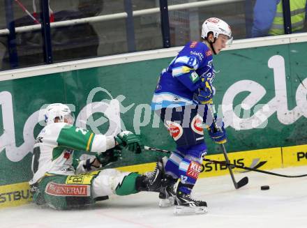 EBEL. Eishockey Bundesliga. EC VSV gegen HDD TELEMACH Olimpija Ljubljana. Antti Pusa,  (VSV), Michael Ratchuk (Laibach). Villach, am 20.11.2012.
Foto: Kuess 


---
pressefotos, pressefotografie, kuess, qs, qspictures, sport, bild, bilder, bilddatenbank