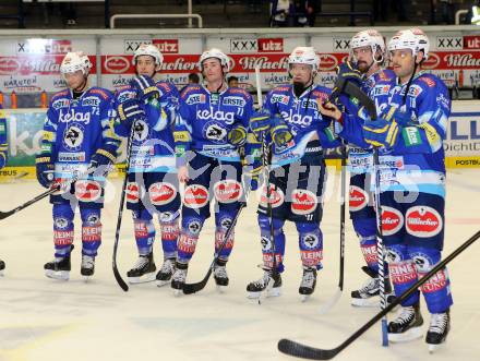 EBEL. Eishockey Bundesliga. EC VSV gegen HDD TELEMACH Olimpija Ljubljana. enttaeuschte VSV Spieler. Villach, am 20.11.2012.
Foto: Kuess 


---
pressefotos, pressefotografie, kuess, qs, qspictures, sport, bild, bilder, bilddatenbank