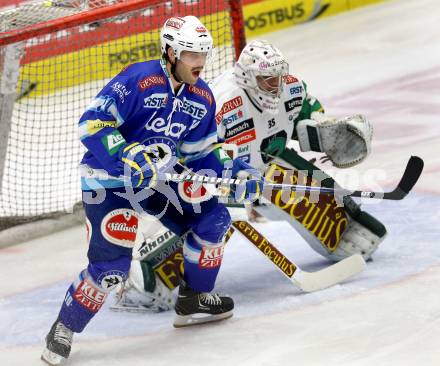 EBEL. Eishockey Bundesliga. EC VSV gegen HDD TELEMACH Olimpija Ljubljana. Derek Damon, (VSV), Jerry Kuhn (Laibach). Villach, am 20.11.2012.
Foto: Kuess 


---
pressefotos, pressefotografie, kuess, qs, qspictures, sport, bild, bilder, bilddatenbank