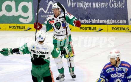 EBEL. Eishockey Bundesliga. EC VSV gegen HDD TELEMACH Olimpija Ljubljana. Torjubel Jan Mursak (Laibach). Villach, am 20.11.2012.
Foto: Kuess 


---
pressefotos, pressefotografie, kuess, qs, qspictures, sport, bild, bilder, bilddatenbank