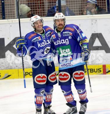 EBEL. Eishockey Bundesliga. EC VSV gegen HDD TELEMACH Olimpija Ljubljana. Torjubel Derek Ryan, Michael Grabner (VSV). Villach, am 20.11.2012.
Foto: Kuess 


---
pressefotos, pressefotografie, kuess, qs, qspictures, sport, bild, bilder, bilddatenbank