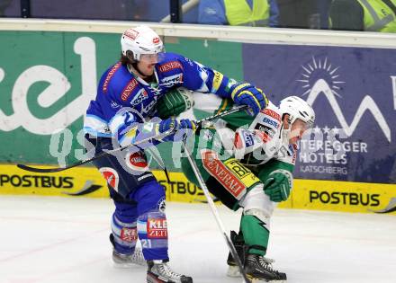 EBEL. Eishockey Bundesliga. EC VSV gegen HDD TELEMACH Olimpija Ljubljana. Benjamin Petrtik,  (VSV), Chris D alvise (Laibach). Villach, am 20.11.2012.
Foto: Kuess 


---
pressefotos, pressefotografie, kuess, qs, qspictures, sport, bild, bilder, bilddatenbank