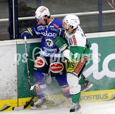 EBEL. Eishockey Bundesliga. EC VSV gegen HDD TELEMACH Olimpija Ljubljana. Marco Pewal,  (VSV), Igor Cvetek (Laibach). Villach, am 20.11.2012.
Foto: Kuess 


---
pressefotos, pressefotografie, kuess, qs, qspictures, sport, bild, bilder, bilddatenbank