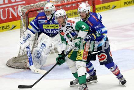 EBEL. Eishockey Bundesliga. EC VSV gegen HDD TELEMACH Olimpija Ljubljana. Jean Philippe Lamoureux, Stefan Bacher,  (VSV), Andrew Thomas (Laibach). Villach, am 20.11.2012.
Foto: Kuess 


---
pressefotos, pressefotografie, kuess, qs, qspictures, sport, bild, bilder, bilddatenbank