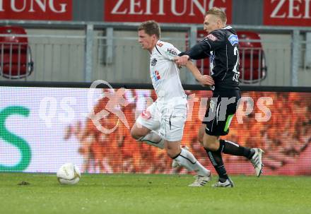 Fussball Bundesliga. RZ Pellets WAC gegen Sturm Graz. Christian Thonhofer (WAC), Matthias Koch (Sturm Graz). Klagenfurt, am 27.11.2012.
Foto: Kuess
---
pressefotos, pressefotografie, kuess, qs, qspictures, sport, bild, bilder, bilddatenbank