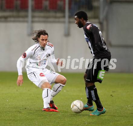 Fussball Bundesliga. RZ Pellets WAC gegen Sturm Graz. Dario Baldauf (WAC), Richard Sukuta (Sturm Graz). Klagenfurt, am 27.11.2012.
Foto: Kuess
---
pressefotos, pressefotografie, kuess, qs, qspictures, sport, bild, bilder, bilddatenbank