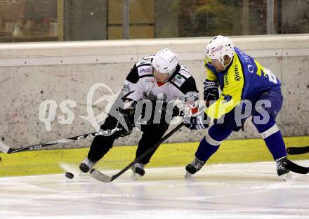 Eishockey. CHL. Tarco Woelfe Klagenfurt gegen 1. EHC Althofen. Daniel Goetzhaber (Tarco), Markus Klemen, (Althofen). Klagenfurt, 28.11.2012.
Foto: Kuess
---
pressefotos, pressefotografie, kuess, qs, qspictures, sport, bild, bilder, bilddatenbank