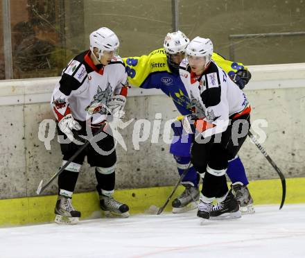 Eishockey. CHL. Tarco Woelfe Klagenfurt gegen 1. EHC Althofen. Martin Zeloth, Patrick Dolliner (Tarco), Marc Ettinger (Althofen). Klagenfurt, 28.11.2012.
Foto: Kuess
---
pressefotos, pressefotografie, kuess, qs, qspictures, sport, bild, bilder, bilddatenbank