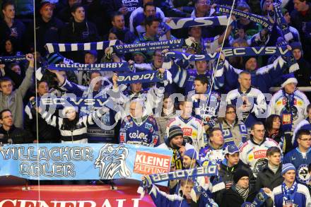 EBEL. Eishockey Bundesliga. EC VSV gegen KHL Medvescak Zagreb. Fans  (VSV). Villach, am 2.12.2012.
Foto: Kuess 


---
pressefotos, pressefotografie, kuess, qs, qspictures, sport, bild, bilder, bilddatenbank