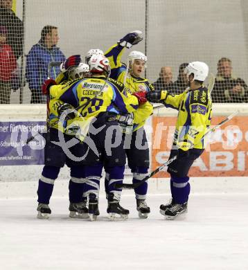 Eishockey. CHL. 1.EHC Althofen gegen EC-SV Spittal. Torjubel (Althofen).  Althofen, 1.12.2012.
Foto: Kuess
---
pressefotos, pressefotografie, kuess, qs, qspictures, sport, bild, bilder, bilddatenbank