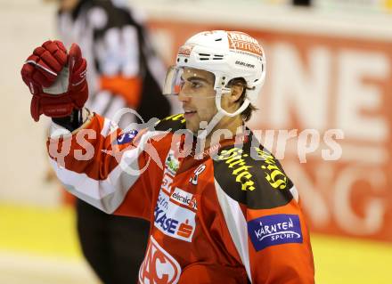 EBEL. Eishockey Bundesliga. EC KAC gegen UPC Vienna Capitals. Torjubel Martin Schumnig  (KAC). Klagenfurt, am 2.12.2012.
Foto: Kuess 


---
pressefotos, pressefotografie, kuess, qs, qspictures, sport, bild, bilder, bilddatenbank