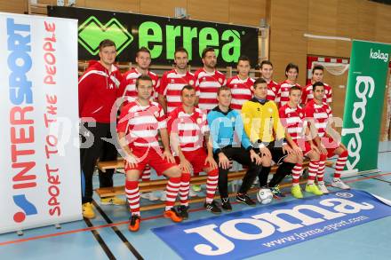 Futsal 2. Bundesliga. Futsal Klagenfurt, Mannschaftsfoto. Viktring, am 2.12.2012.
Foto: Kuess
---
pressefotos, pressefotografie, kuess, qs, qspictures, sport, bild, bilder, bilddatenbank