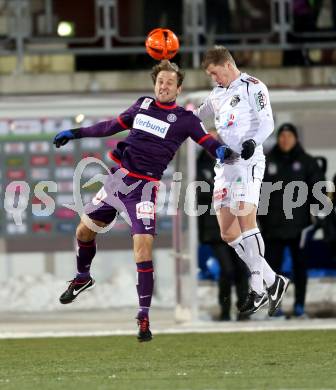 Fussball. Bundesliga. RZ Pellets WAC gegen FK Austria Wien. Christian Thonhofer,  (WAC), Tomas Jun (Wien). Wolfsberg, 8.12.2012.
Foto: Kuess

---
pressefotos, pressefotografie, kuess, qs, qspictures, sport, bild, bilder, bilddatenbank