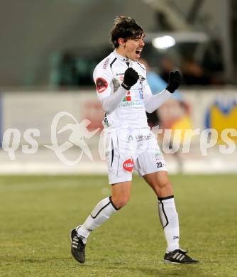 Fussball. Bundesliga. RZ Pellets WAC gegen FK Austria Wien. Torjubel David De Paula (WAC). Wolfsberg, 8.12.2012.
Foto: Kuess

---
pressefotos, pressefotografie, kuess, qs, qspictures, sport, bild, bilder, bilddatenbank