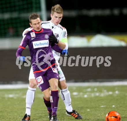 Fussball. Bundesliga. RZ Pellets WAC gegen FK Austria Wien. Michael Sollbauer, (WAC), Florian Mader (Wien). Wolfsberg, 8.12.2012.
Foto: Kuess

---
pressefotos, pressefotografie, kuess, qs, qspictures, sport, bild, bilder, bilddatenbank