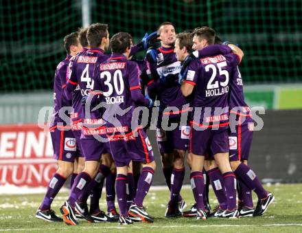 Fussball. Bundesliga. RZ Pellets WAC gegen FK Austria Wien.Torjubel Austria. Wolfsberg, 8.12.2012.
Foto: Kuess

---
pressefotos, pressefotografie, kuess, qs, qspictures, sport, bild, bilder, bilddatenbank