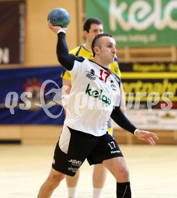 Handball Bundesliga. SC Ferlach gegen Hollabrunn. Izudin Mujanovic (Ferlach). Ferlach, 24.11.2012.
Foto: Kuess 
---
pressefotos, pressefotografie, kuess, qs, qspictures, sport, bild, bilder, bilddatenbank