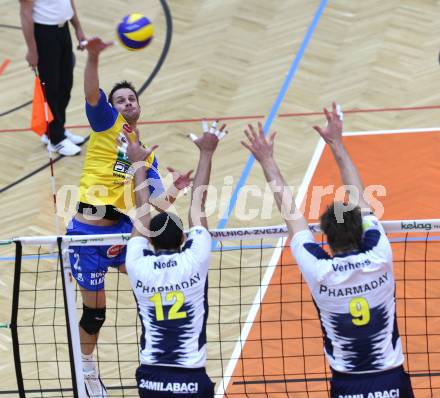 Volleyball. CEV-Cup. SK Posojilnica Aich/Dob gegen Andreoli Latina. Miha Kosl  (Aich/Dob). Bleiburg, 12.12.2012.
Foto: Kuess

---
pressefotos, pressefotografie, kuess, qs, qspictures, sport, bild, bilder, bilddatenbank