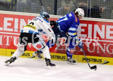 EBEL. Eishockey Bundesliga. EC VSV gegen EHC LIWEST Linz. Benjamin Petrik,  (VSV), Michael Mayr (Linz). Villach, am 14.12.2012.
Foto: Kuess 


---
pressefotos, pressefotografie, kuess, qs, qspictures, sport, bild, bilder, bilddatenbank