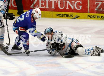 EBEL. Eishockey Bundesliga. EC VSV gegen EHC LIWEST Linz. John Hughes,  (VSV), Curtis Murphy (Linz). Villach, am 14.12.2012.
Foto: Kuess 


---
pressefotos, pressefotografie, kuess, qs, qspictures, sport, bild, bilder, bilddatenbank