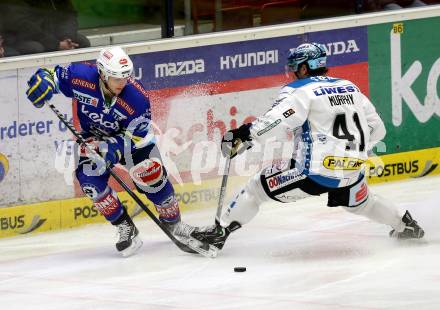 EBEL. Eishockey Bundesliga. EC VSV gegen EHC LIWEST Linz. Antti Pisa, (VSV), Curtis Murphy (Linz). Villach, am 14.12.2012.
Foto: Kuess 


---
pressefotos, pressefotografie, kuess, qs, qspictures, sport, bild, bilder, bilddatenbank