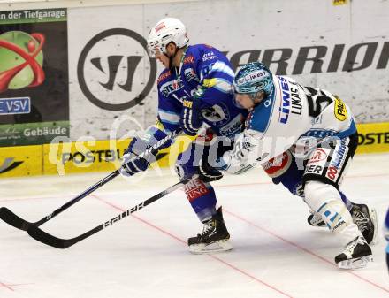 EBEL. Eishockey Bundesliga. EC VSV gegen EHC LIWEST Linz. Nikolaus Hartl,   (VSV), Robert Lukas, (Linz). Villach, am 14.12.2012.
Foto: Kuess 


---
pressefotos, pressefotografie, kuess, qs, qspictures, sport, bild, bilder, bilddatenbank