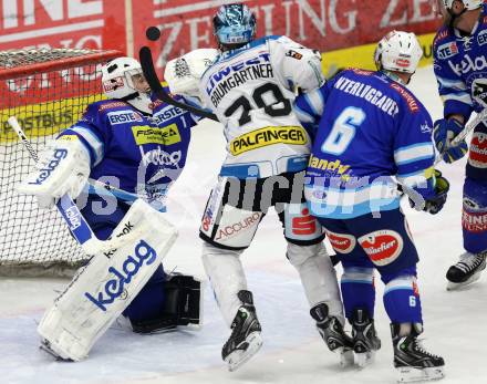 EBEL. Eishockey Bundesliga. EC VSV gegen EHC LIWEST Linz. Jean Philippe Lamoureux, Gerhard Unterluggauer,  (VSV), Gregor Baumgartner (Linz). Villach, am 14.12.2012.
Foto: Kuess 


---
pressefotos, pressefotografie, kuess, qs, qspictures, sport, bild, bilder, bilddatenbank