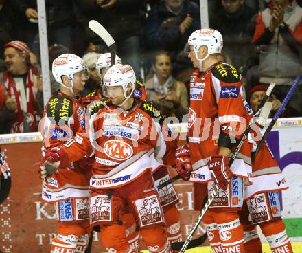 EBEL. Eishockey Bundesliga. EC KAC gegen VSV.  Torjubel John Lammers (KAC). Klagenfurt, am 16.12.2012.
Foto: Kuess 


---
pressefotos, pressefotografie, kuess, qs, qspictures, sport, bild, bilder, bilddatenbank