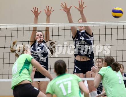 Volleyball. Frauen. Bundesliga. ATSC Wildcats gegen UVC Graz. Anna Bajde, Sabrina Mueller (Wildcats). Klagenfurt, 15.12.2012.
Foto: Kuess
---
pressefotos, pressefotografie, kuess, qs, qspictures, sport, bild, bilder, bilddatenbank