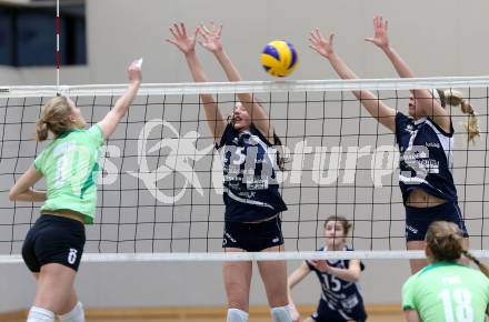 Volleyball. Frauen. Bundesliga. ATSC Wildcats gegen UVC Graz. Anna Bajde, Whitney Evers (Wildcats). Klagenfurt, 15.12.2012.
Foto: Kuess
---
pressefotos, pressefotografie, kuess, qs, qspictures, sport, bild, bilder, bilddatenbank