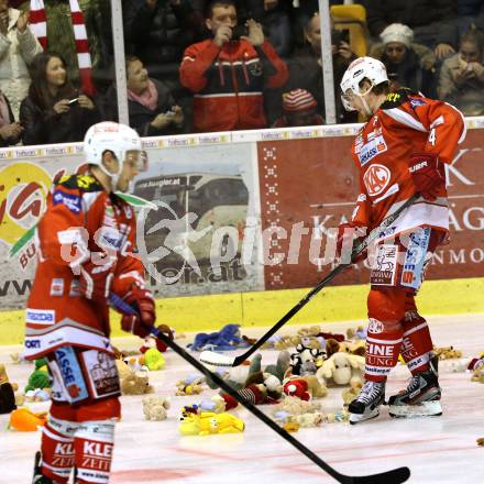 EBEL. Eishockey Bundesliga. EC KAC gegen VSV.  Thomas Koch, Jamie Lundmark (KAC). Klagenfurt, am 16.12.2012.
Foto: Kuess 


---
pressefotos, pressefotografie, kuess, qs, qspictures, sport, bild, bilder, bilddatenbank