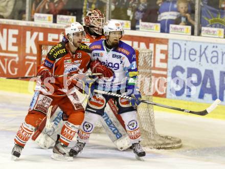 EBEL. Eishockey Bundesliga. EC KAC gegen VSV.  Martin Schumnig, (KAC),  Markus Peintner (VSV). Klagenfurt, am 16.12.2012.
Foto: Kuess 


---
pressefotos, pressefotografie, kuess, qs, qspictures, sport, bild, bilder, bilddatenbank