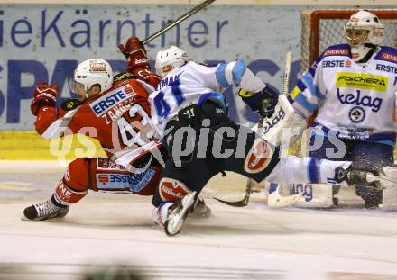 EBEL. Eishockey Bundesliga. EC KAC gegen VSV.  Tomislav Zanoski, (KAC),  Mario Altmann, Jean-Philippe Lamoureux (VSV). Klagenfurt, am 16.12.2012.
Foto: Kuess 


---
pressefotos, pressefotografie, kuess, qs, qspictures, sport, bild, bilder, bilddatenbank