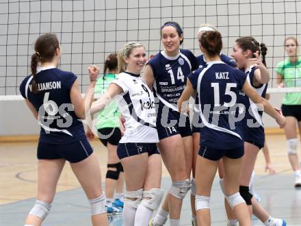 Volleyball. Frauen. Bundesliga. ATSC Wildcats gegen UVC Graz. Jubel (Wildcats). Klagenfurt, 15.12.2012.
Foto: Kuess
---
pressefotos, pressefotografie, kuess, qs, qspictures, sport, bild, bilder, bilddatenbank