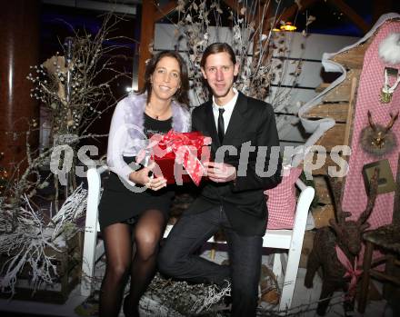 Sportgala. Ehrung Sportler des Jahres. Martin Koch, Michaela Taupe-Traer. Velden, 19.12.2012.
Foto: Kuess 
---
pressefotos, pressefotografie, kuess, qs, qspictures, sport, bild, bilder, bilddatenbank