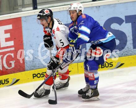 EBEL. Eishockey Bundesliga. EC VSV gegen HC TWK Innsbruck "Die Haie".  Nikolaus Hartl, (VSV),  Florian Stern (Innsbruck). Villach, am 21.12.2012.
Foto: Kuess 


---
pressefotos, pressefotografie, kuess, qs, qspictures, sport, bild, bilder, bilddatenbank