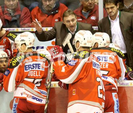 EBEL. Eishockey Bundesliga. EC KAC gegen EC Red Bull Salzburg. Trainer Christian Weber  (KAC). Klagenfurt, am 26.12.2012.
Foto: Kuess 


---
pressefotos, pressefotografie, kuess, qs, qspictures, sport, bild, bilder, bilddatenbank