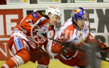 EBEL. Eishockey Bundesliga. EC KAC gegen EC Red Bull Salzburg. David Schuller,  (KAC), Matthias Trattnig  (Salzburg). Klagenfurt, am 26.12.2012.
Foto: Kuess 


---
pressefotos, pressefotografie, kuess, qs, qspictures, sport, bild, bilder, bilddatenbank