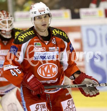 EBEL. Eishockey Bundesliga. EC KAC gegen EC Red Bull Salzburg.  Florian Iberer (KAC). Klagenfurt, am 26.12.2012.
Foto: Kuess 


---
pressefotos, pressefotografie, kuess, qs, qspictures, sport, bild, bilder, bilddatenbank