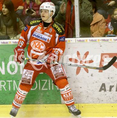 EBEL. Eishockey Bundesliga. EC KAC gegen EC Red Bull Salzburg.  Stephan Geier (KAC). Klagenfurt, am 26.12.2012.
Foto: Kuess 


---
pressefotos, pressefotografie, kuess, qs, qspictures, sport, bild, bilder, bilddatenbank