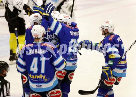 EBEL. Eishockey Bundesliga. EC VSV gegen Dornbirner Eishockey Club.  Torjubel VSV. Villach, am 28.12.2012.
Foto: Kuess 


---
pressefotos, pressefotografie, kuess, qs, qspictures, sport, bild, bilder, bilddatenbank