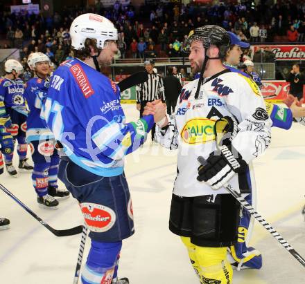 EBEL. Eishockey Bundesliga. EC VSV gegen Dornbirner Eishockey Club.  Benjamin Petrik,  (VSV), Nicolas Petrik (Dornbirn). Villach, am 28.12.2012.
Foto: Kuess 


---
pressefotos, pressefotografie, kuess, qs, qspictures, sport, bild, bilder, bilddatenbank