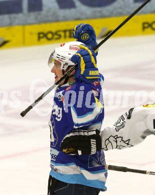 EBEL. Eishockey Bundesliga. EC VSV gegen Dornbirner Eishockey Club.  Torjubel Patrick Platzer (VSV). Villach, am 28.12.2012.
Foto: Kuess 


---
pressefotos, pressefotografie, kuess, qs, qspictures, sport, bild, bilder, bilddatenbank