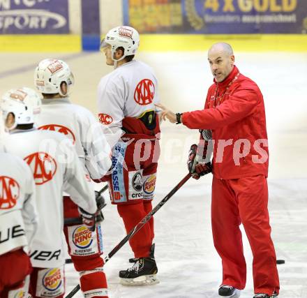 Eishockey. KAC. Training. Christer Olsson. Klagenfurt, 29.12.2012.
Foto: Kuess
---
pressefotos, pressefotografie, kuess, qs, qspictures, sport, bild, bilder, bilddatenbank