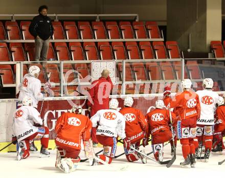 Eishockey. KAC. Training. Christer Olsson, Klaus Resei. Klagenfurt, 29.12.2012.
Foto: Kuess
---
pressefotos, pressefotografie, kuess, qs, qspictures, sport, bild, bilder, bilddatenbank