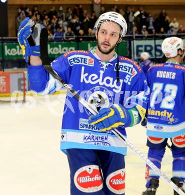 EBEL. Eishockey Bundesliga. EC VSV gegen SAPA Fehervar AV19.  Jubel Scott Hotham (VSV). Villach, am 30.12.2012.
Foto: Kuess 


---
pressefotos, pressefotografie, kuess, qs, qspictures, sport, bild, bilder, bilddatenbank