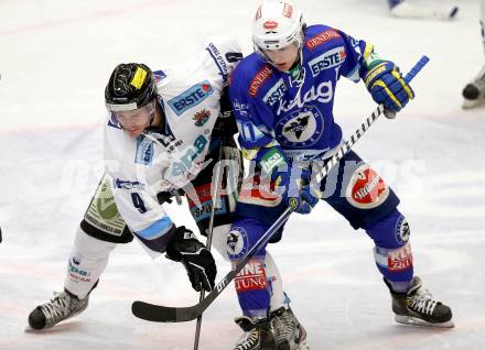 EBEL. Eishockey Bundesliga. EC VSV gegen SAPA Fehervar AV19. Derek Ryan,  (VSV), Kyle Bailey (Alba Volan). Villach, am 30.12.2012.
Foto: Kuess 


---
pressefotos, pressefotografie, kuess, qs, qspictures, sport, bild, bilder, bilddatenbank