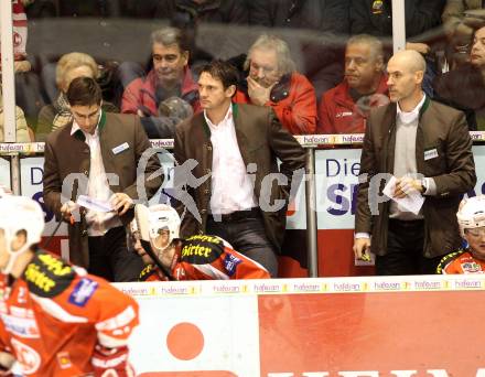 EBEL. Eishockey Bundesliga. EC KAC gegen HC Orli Znojmo. Pierre Beaulieu, Bernhard Sussitz, Christer Olsson   (KAC). Klagenfurt, am 30.12.2012.
Foto: Kuess 


---
pressefotos, pressefotografie, kuess, qs, qspictures, sport, bild, bilder, bilddatenbank