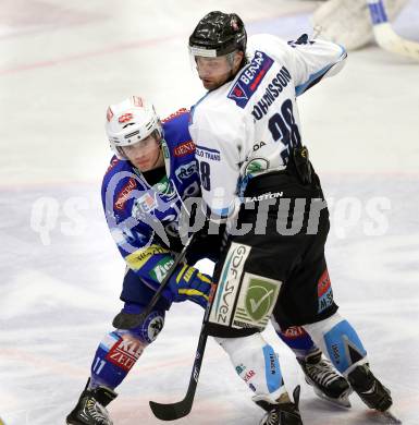 EBEL. Eishockey Bundesliga. EC VSV gegen SAPA Fehervar AV19. Derek Ryan, (VSV), Eric Johansson  (Alba Volan). Villach, am 30.12.2012.
Foto: Kuess 


---
pressefotos, pressefotografie, kuess, qs, qspictures, sport, bild, bilder, bilddatenbank