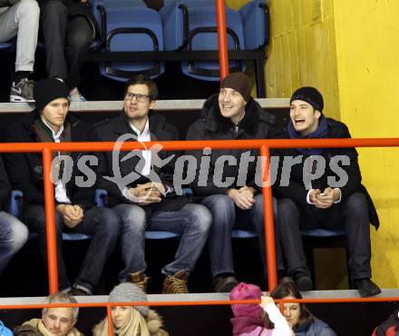 EBEL. Eishockey Bundesliga. EC KAC gegen HDD TELEMACH Olimpija Ljubljana.  Rene Swette, Gregor Hager, Herbert Ratz, Raphael Herburger (KAC). Klagenfurt, am 1.1.2013.
Foto: Kuess 




---
pressefotos, pressefotografie, kuess, qs, qspictures, sport, bild, bilder, bilddatenbank